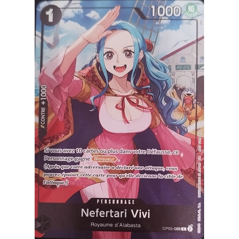 Carte One Piece - Nefertari Vivi OP05-086 V.3 – Promo 1er Anniversaire – FR – NM