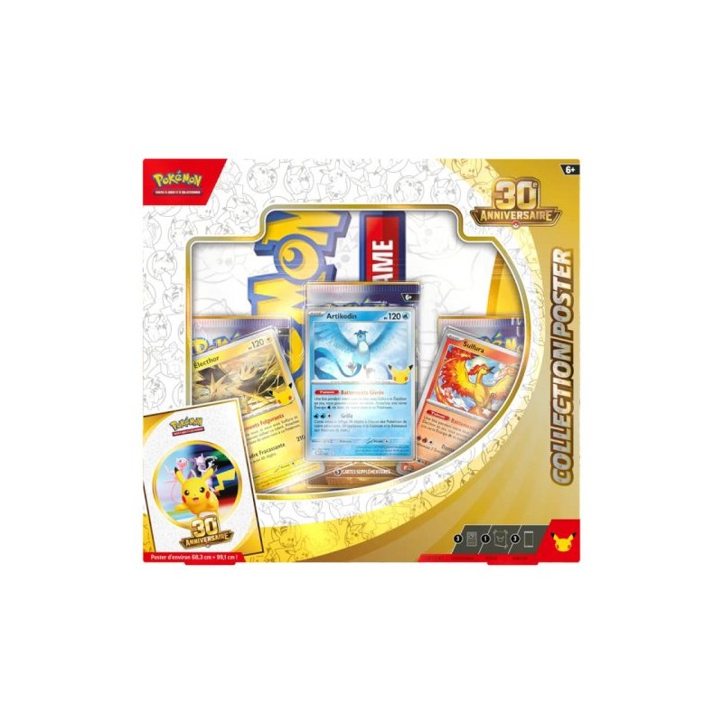 Coffret Pokémon - Collection Poster - 30ans Anniversaire - FR - Sceller (PRECO)