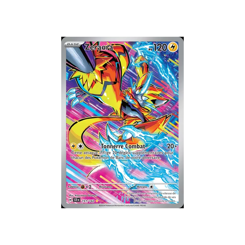 Carte Pokémon - Zeraora - 151/142 - SCR - Couronne Stelaire - NM FR