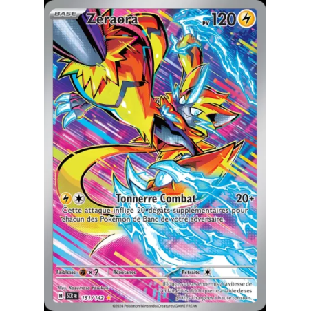 Carte Pokémon - Zeraora - 151/142 - SCR - Couronne Stelaire - NM FR