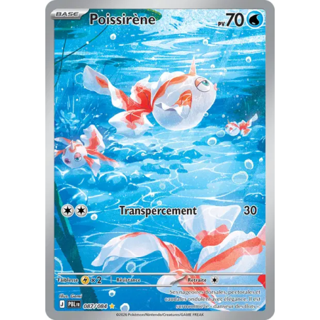 Carte Pokémon - Poissirene 087/084 – PBL – Nuit Noire – NM – Fr