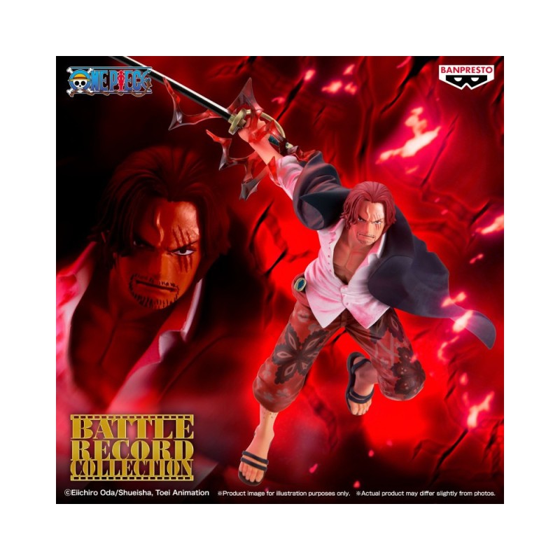 Figurine One Piece - Shanks - Battle Record Collection - Banpresto - 17 cm