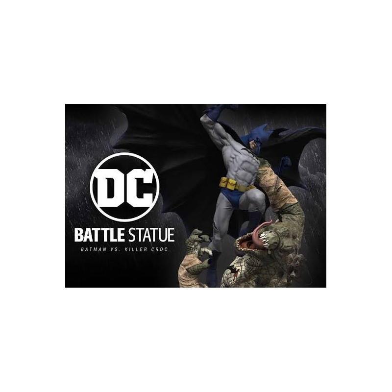 Statue DC Comics - Batman vs Killer Croc - Mini Battle Statue - DC Collectibles - 21 cm