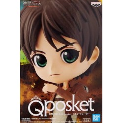 Figurine L’Attaque des Titans - Eren Yeager - Q Posket Vol.2 Version A - Banpresto - 14 cm