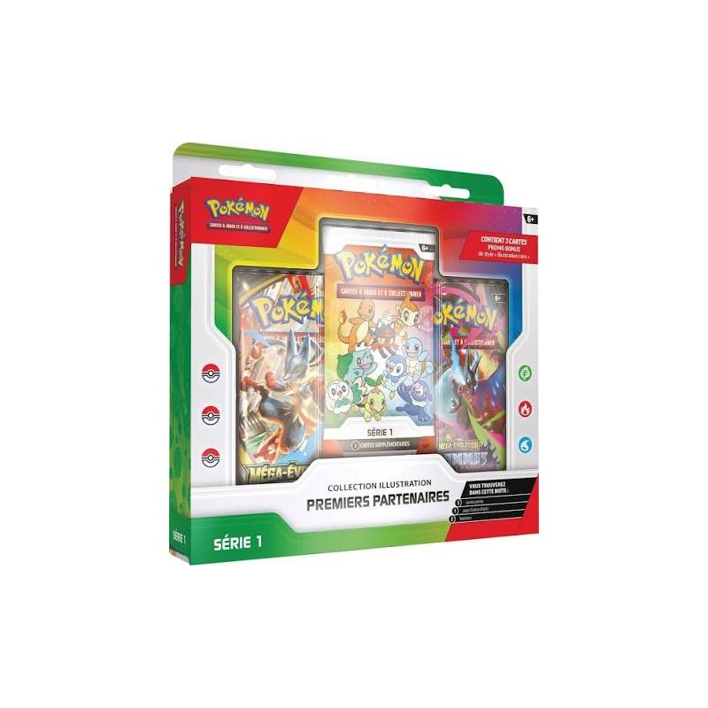Coffret Pokémon Collection Illustration Premiers Partenaires Série 1 – 30 Ans – Français – Scellé