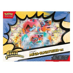 Coffrets Pokémon ME2.5 Héros Transcendants – Méga-Méganium-ex ou Méga-Roitiflam-ex ou Méga-Aligatueur-ex – FR Scellé