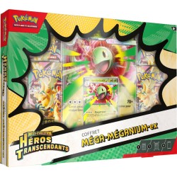 Coffrets Pokémon ME2.5 Héros Transcendants – Méga-Méganium-ex ou Méga-Roitiflam-ex ou Méga-Aligatueur-ex – FR Scellé