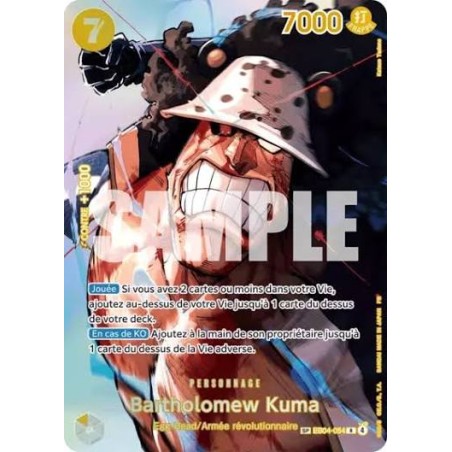 Carte One Piece - Bartholomew Kuma (EB04-054) illustration alternative (FR) NM
