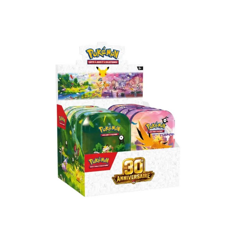 Mini-Tin Pokémon 30e Anniversaire – 2 Boosters – FR