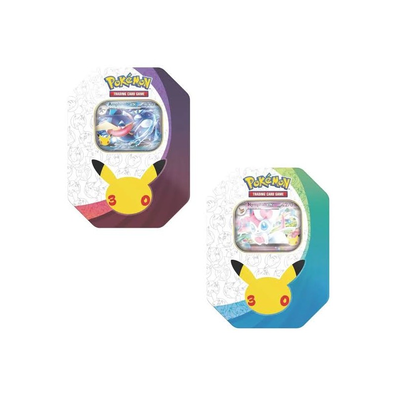 Pokébox Pokémon 30e Anniversaire – Amphinobi-ex ou Nymphali-ex – 4 Boosters – FR