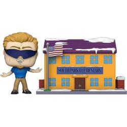 Funko POP Town - South Park 24 – South Park Elementary with PC Principal – Special Edition