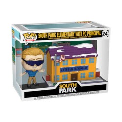 Funko POP Town - South Park 24 – South Park Elementary with PC Principal – Special Edition