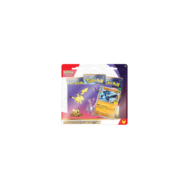 Tripack Pokémon 30e Anniversaire Collection Autocollant Réajustable – Modèle Aléatoire – Scellé FR (Preco)