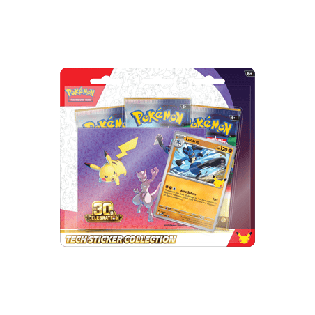 Tripack Pokémon 30e Anniversaire Collection Autocollant Réajustable – Modèle Aléatoire – Scellé FR (Preco)