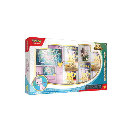 Coffret Pokémon 30e Anniversaire – Collection avec Figurine Mew – 5 Boosters – Scellé FR (Preco)
