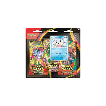 Tripack Pokémon - Règne Delta ME06 + Promo aleatoire – Scellé FR (Preco)