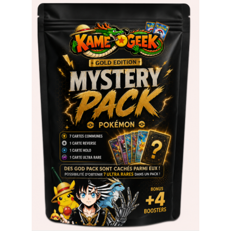 Mystery Pack Pokémon Gold Edition – 9 Cartes avec Ultra Rare Garantie (AR, EX, SAR, Full Art, ALT)