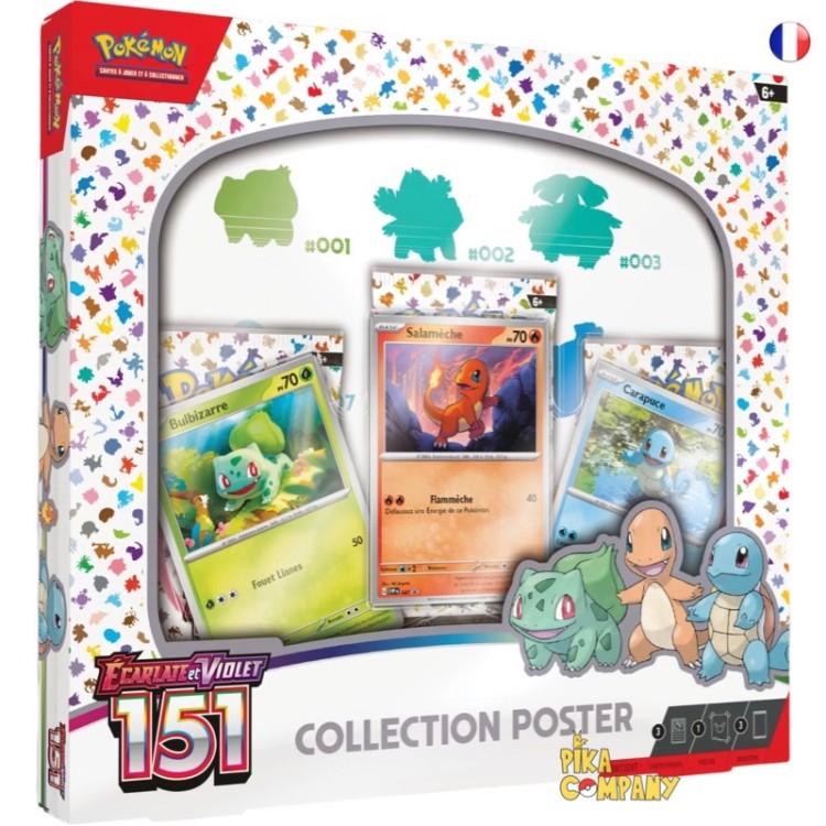 Coffret Poster Collector Starter Pokémon EV3.5 Écarlate et Violet 151 FR