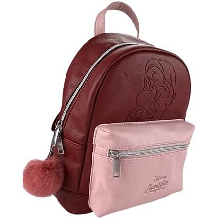 Sac à Dos Loungefly Disney Blanche-Neige Grincheux Grumpy Bordeaux Rose Mini Backpack