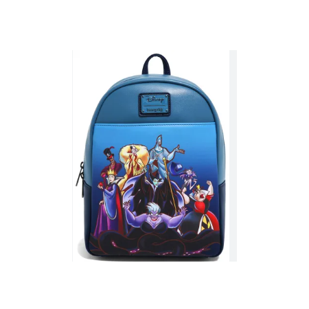 Sac à Dos Loungefly Disney Villains Color Block Triple Pocket Mini Backpack