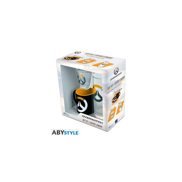 Coffret Overwatch - Verre 29 Cl + Shooter + Mini Mug Logo