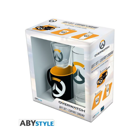 Coffret Overwatch - Verre 29 Cl + Shooter + Mini Mug Logo