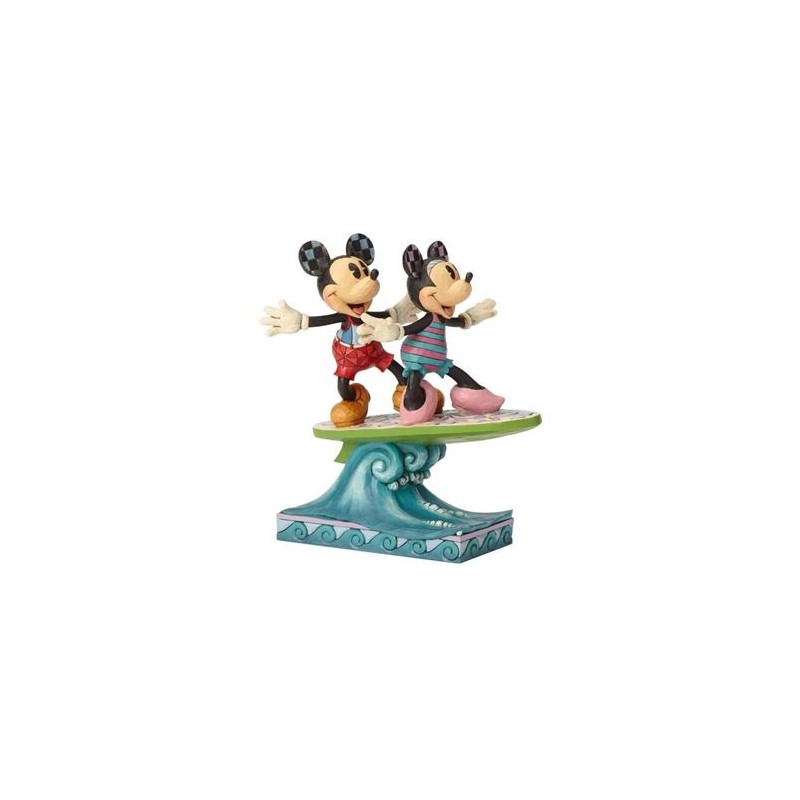 Figurine Disney – Mickey & Minnie – Surf’s Up! – Jim Shore Disney Traditions – 19 cm
