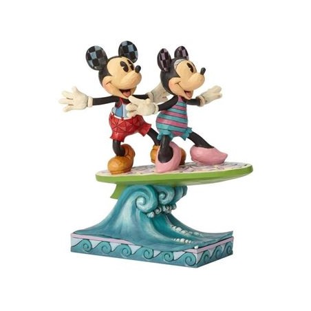 Figurine Disney – Mickey & Minnie – Surf’s Up! – Jim Shore Disney Traditions – 19 cm