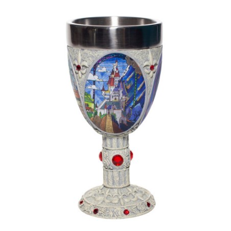 Calice Disney - La Belle et la Bête - Disney Showcase Stained Glass - Enesco - 18 cm