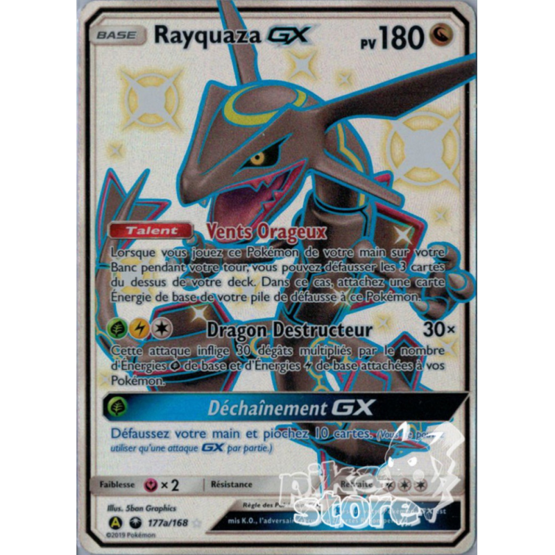 Carte pokemon - SM Promo - Rayquaza - 177a/168 - Tempête Céleste