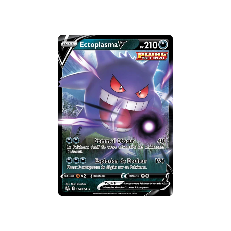 Carte Pokemon - Ectoplasma - 156/264 - Poing de Fusion FR