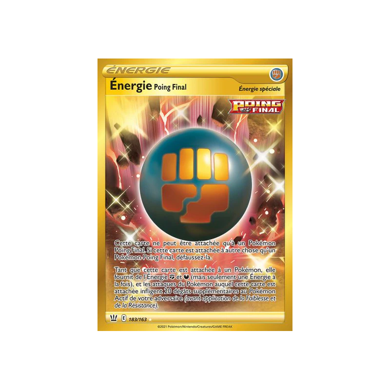 Carte Pokemon - Energie ( Poing Final) - 183/163 - EB05 - Styles de Combat NM FR